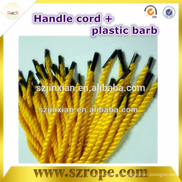 Most sexy and beautiful double strand twist waxed polyester cord handle rope